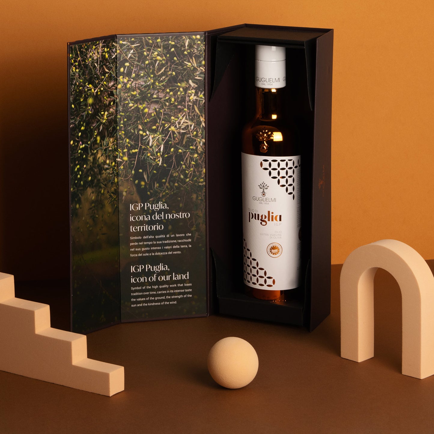 Olio Guglielmi 'Puglia' IGP - with gift box + gift wrapped