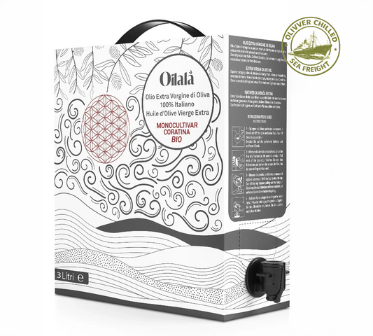 Oilalà Organic Monovarietal Coratina - 847 mg/kg - 3 litre box - Olivver