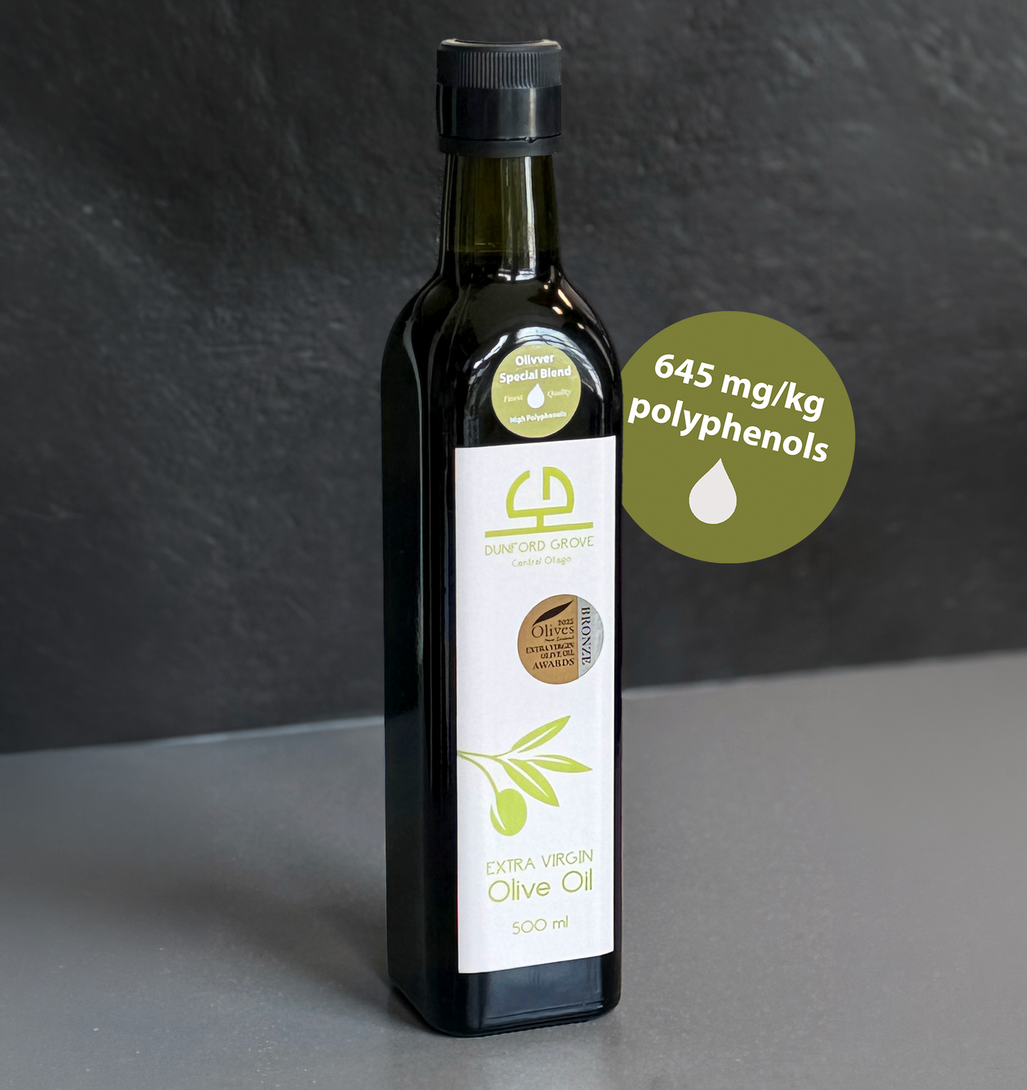 Olivver presents: Dunford Grove Premium ~645 mg/kg High Polyphenol Blend - Latest Season 25/26