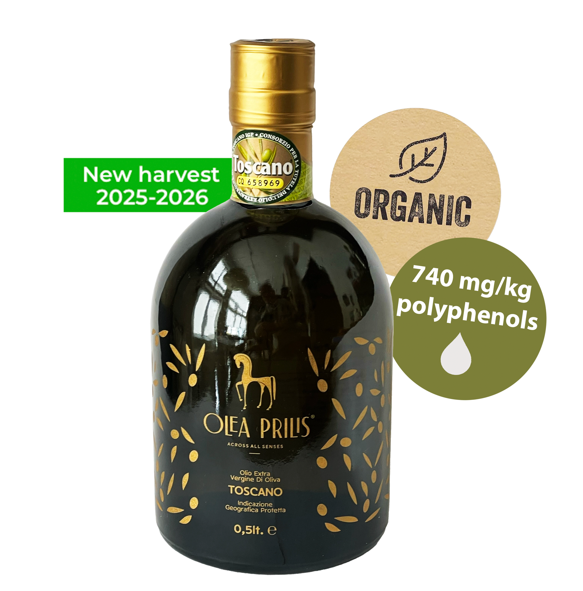 Olea Prilis Toscano 'Neolio' Organic Premium Extra Virgin Olive Oil - new harvest - Olivver