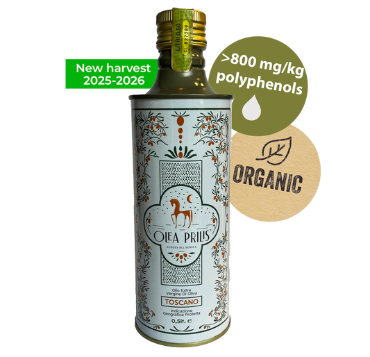 Olea Prilis Tuscan Blend Organic Premium Extra Virgin Olive Oil - new harvest