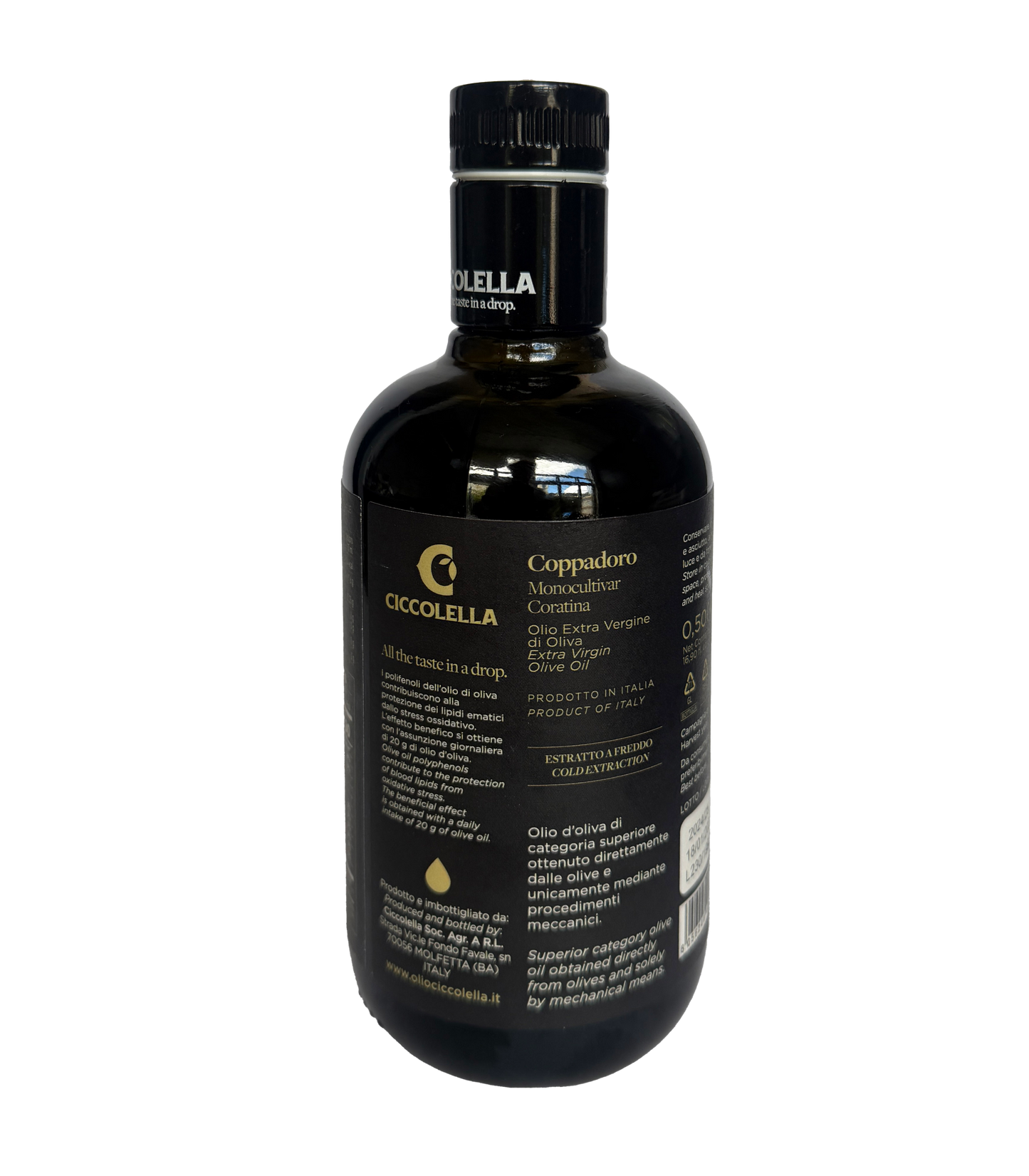 Olio Ciccolella 'Coppodora' - Monocultivar Coratina