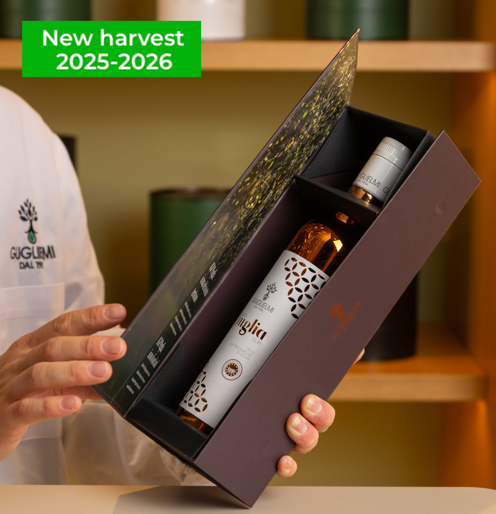 Olio Guglielmi 'Puglia' IGP - with gift box - new harvest - Olivver