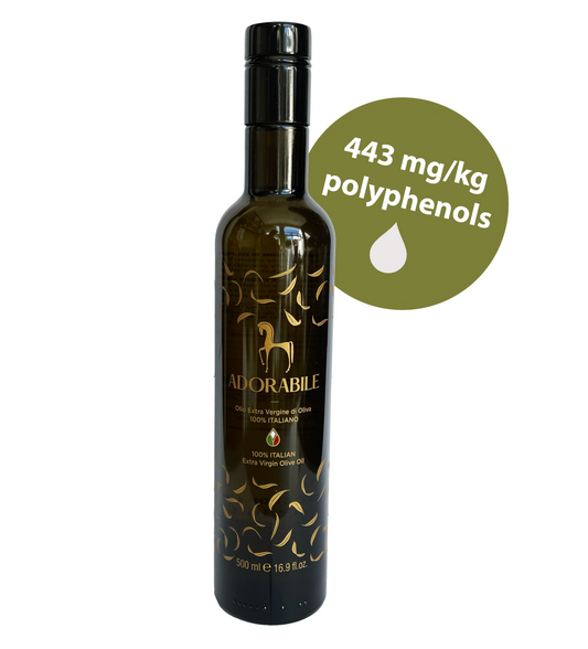 Olea Prilis Bottiglia Adorabile Super Tuscan Premium Extra Virgin Olive Oil - latest harvest - 443 mg/kg