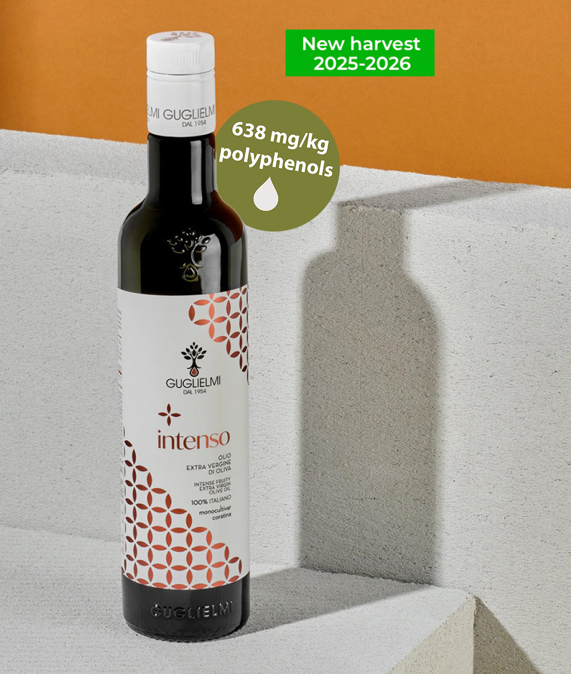 Olio Guglielmi 'Monogram Intenso' - New harvest - Premium Extra Virgin Olive Oil - Olivver