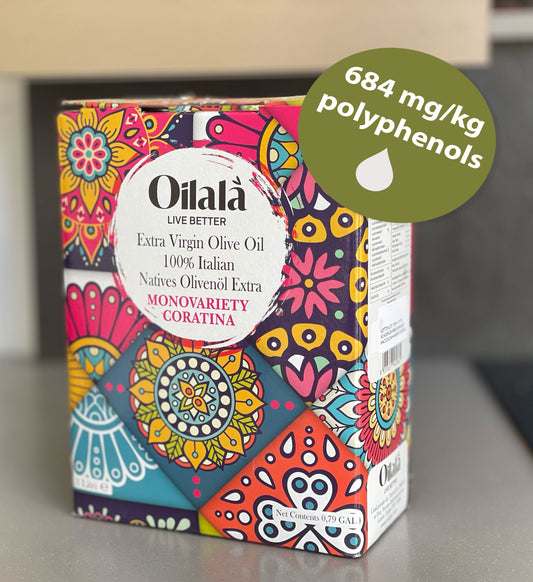 Oilalà Monovarietal Coratina Premium Extra Virgin Olive Oil - 3 Litres