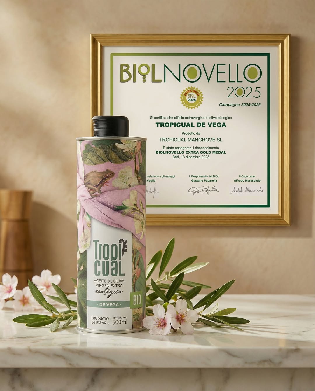 Tropicual De Vega Organic High Phenolic extra virgin olive oil - picual - Olivver